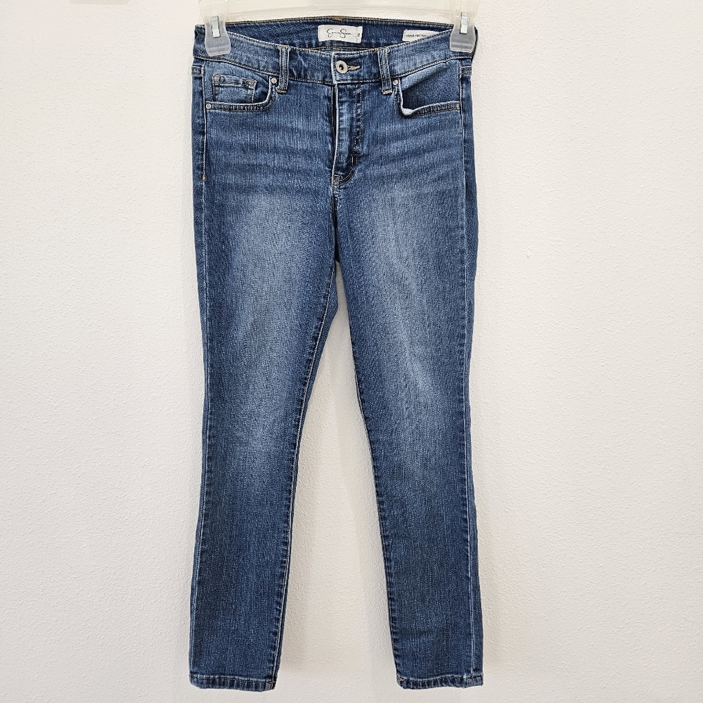 Jessica Simpson High Rise rolled ankle jeans